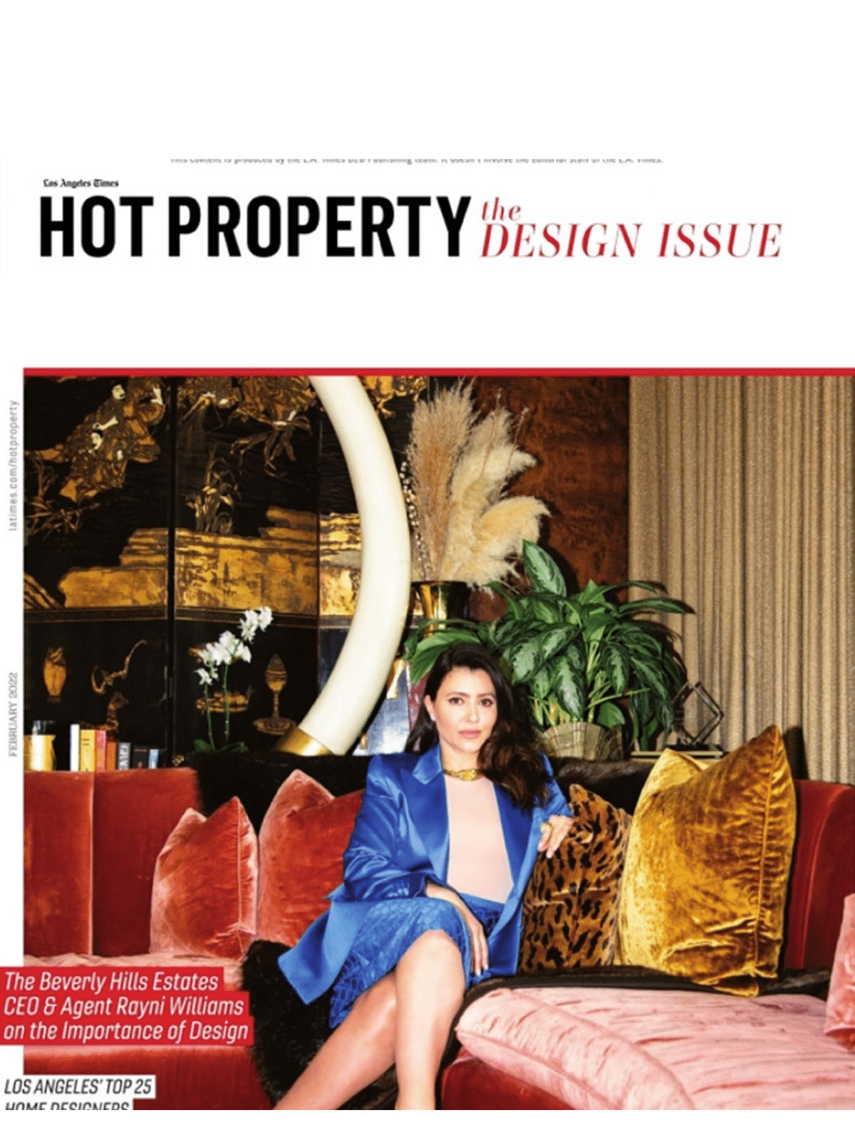 Kate Lester Interiors featured in LA Times Hot Property